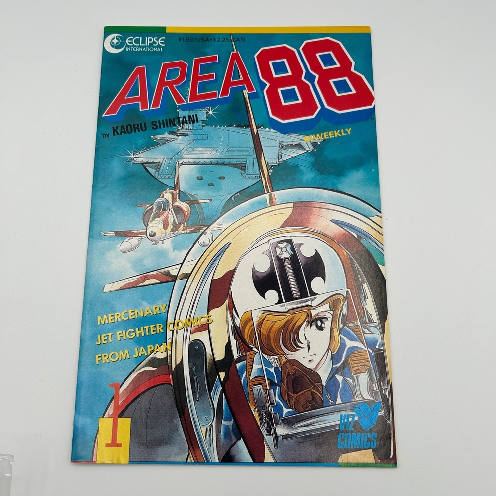 1987 Viz Eclipse Area 88 Issue 1 Kaoru Shintani Manga Comic First Print 1980s